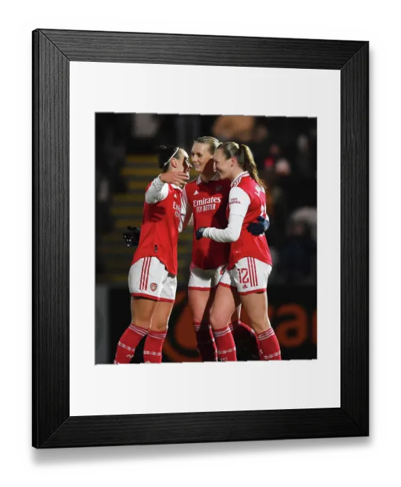 Framed Print : Arsenal Women Take the Lead: Stina Blackstenius Scores First Goal Against Liverpool in FA Women's Super League
