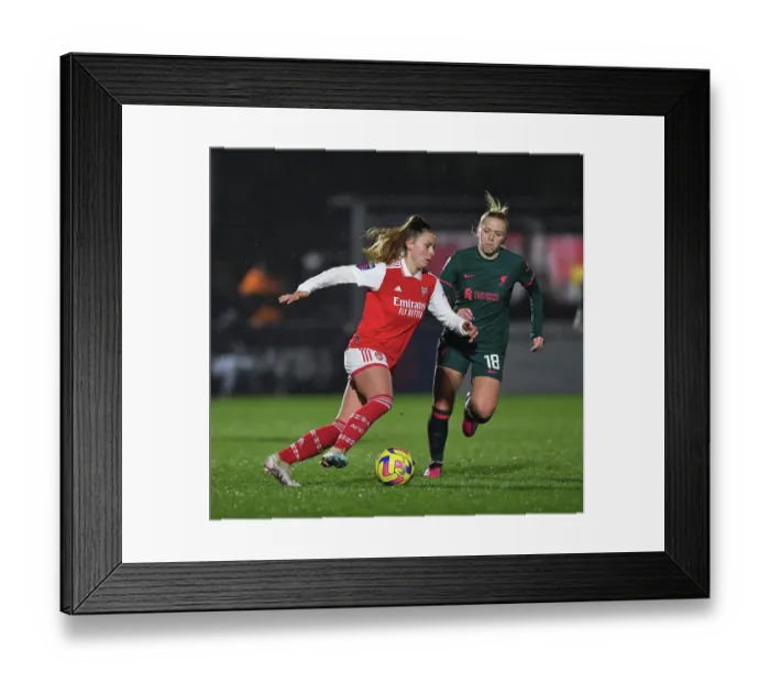 Framed Print : Arsenal vs. Liverpool: A Fierce FA Women's Super League Showdown