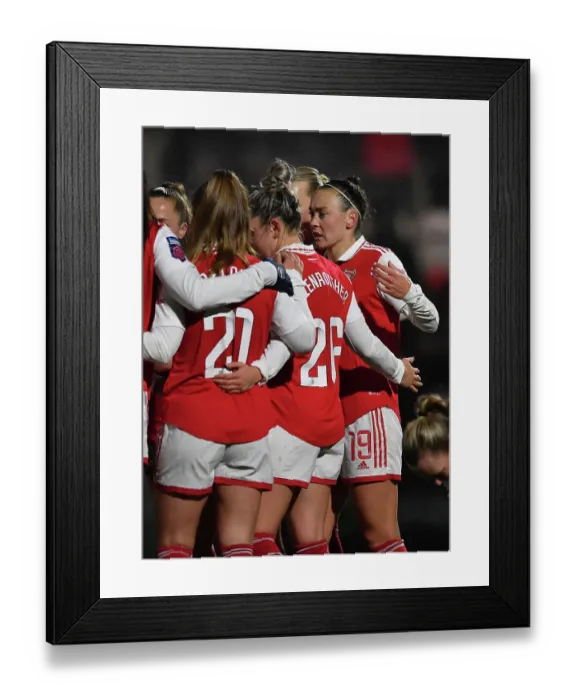 Framed Print : Arsenal Women's Super League: Caitlin Foord Scores Her Second Goal Against Liverpool