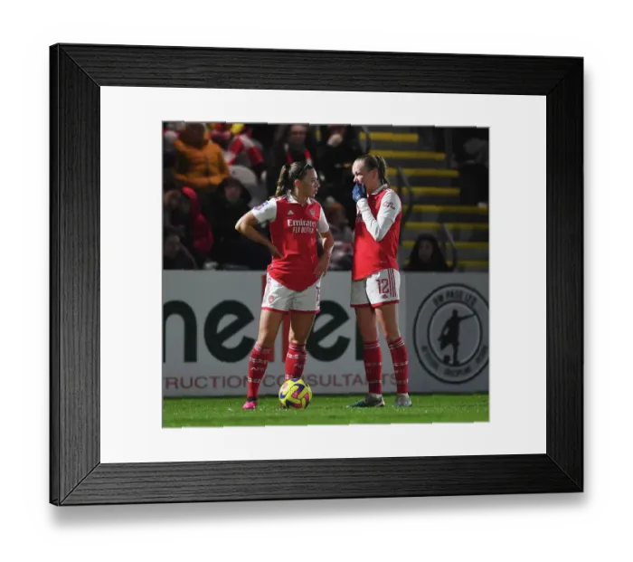 Framed Print : Arsenal Women vs. Liverpool Women: McCabe and Maanum in Action during the 2022-23 FA Women's Super League Clash: A High-Octane Battle at Meadow Park Framed Print : Arsenal Women vs. Liverpool Women: McCabe and Maanum in Action during the 2022-23 FA Women's Super League Clash: A High-Octane Battle at Meadow Park