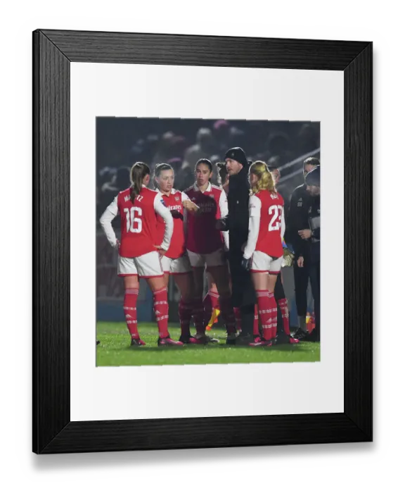 Framed Print : Arsenal Women's Coach Jonas Eidevall Leads Team Against Liverpool Women in FA Women's Super League Match at Meadow Park (2022-23) Framed Print : Arsenal Women's Coach Jonas Eidevall Leads Team Against Liverpool Women in FA Women's Super League Match at Meadow Park (2022-23)