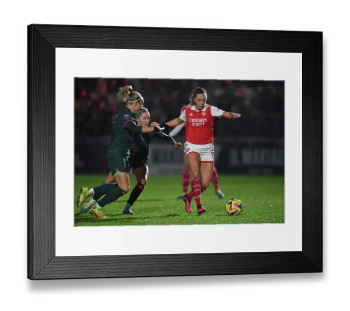 Framed Print : Arsenal's Katie McCabe Takes on Liverpool Women in FA Super League Action Framed Print : Arsenal's Katie McCabe Takes on Liverpool Women in FA Super League Action