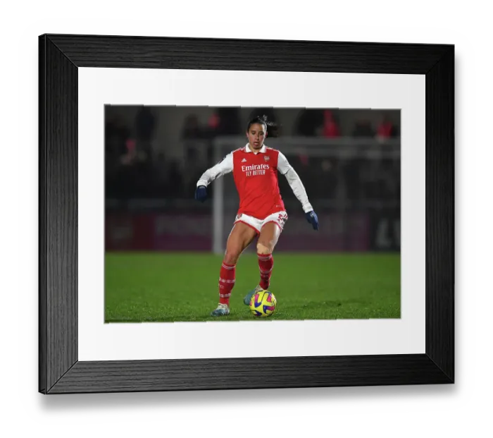 Framed Print : Arsenal's Rafaelle Souza Shines: Arsenal Women vs Liverpool Women (2022-23)