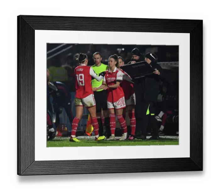 Framed Print : Gio Queiroz Substitution: Arsenal Women's FA WSL Clash Against Liverpool Women Framed Print : Gio Queiroz Substitution: Arsenal Women's FA WSL Clash Against Liverpool Women