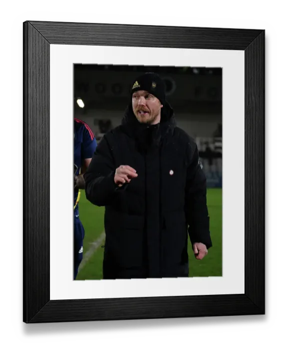 Framed Print : Arsenal Women: Jonas Eidevall Addresses Team After FA Super League Match vs. Liverpool Framed Print : Arsenal Women: Jonas Eidevall Addresses Team After FA Super League Match vs. Liverpool