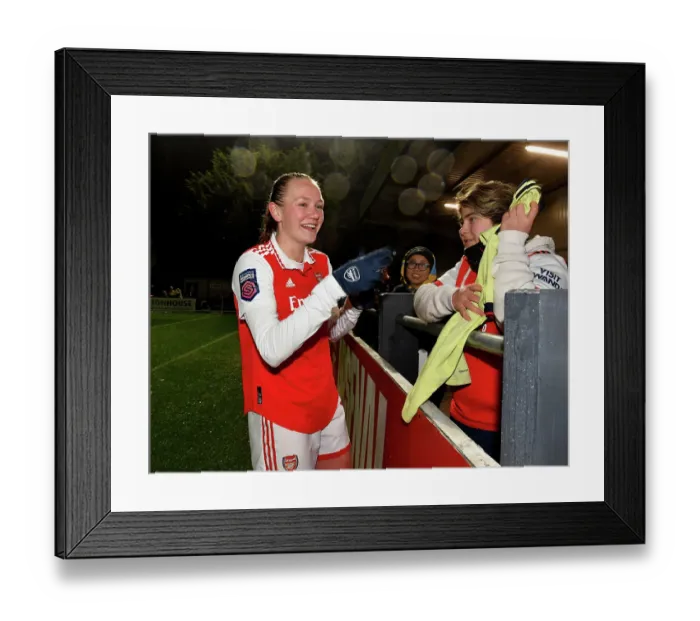 Framed Print : Arsenal Women's Victory: Frida Maanum Amid Cheering Fans