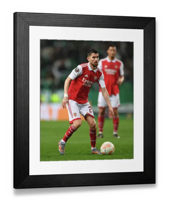 Framed Print : Arsenal's Europa League Battle: Jorginho's Pivotal Role vs. Sporting Lisbon