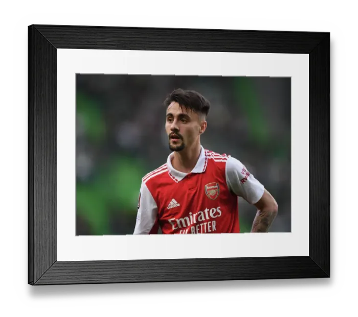 Framed Print : Fabio Vieira's Europa League Debut: Arsenal vs. Sporting CP (Round of 16, First Leg), Lisbon 2023