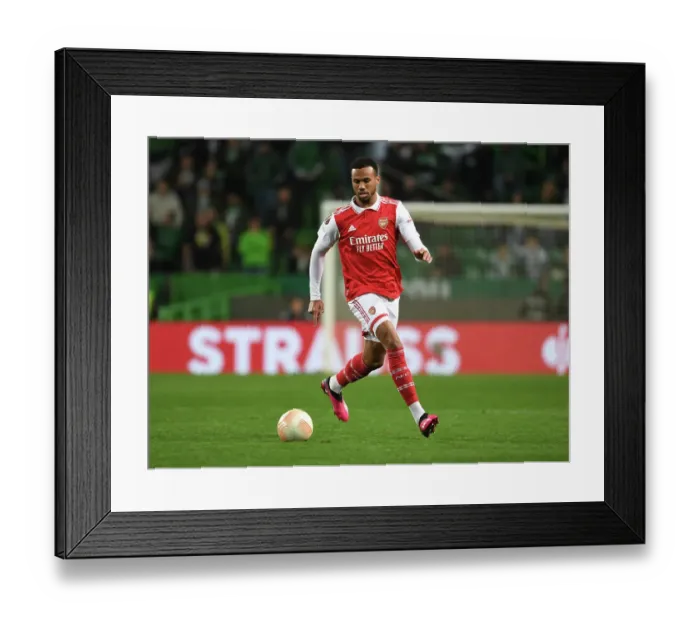Framed Print : Gabriel in Action: Arsenal vs. Sporting CP - UEFA Europa League 2022-23, Round of 16, First Leg Framed Print : Gabriel in Action: Arsenal vs. Sporting CP - UEFA Europa League 2022-23, Round of 16, First Leg