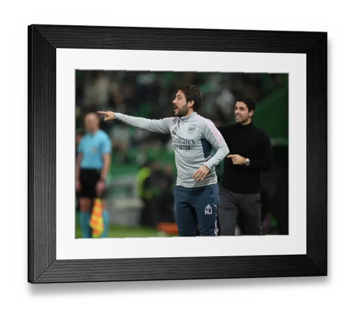 Framed Print : Arsenal's Nico Jover Leads Team in UEFA Europa League Clash against Sporting CP, Lisbon 2023