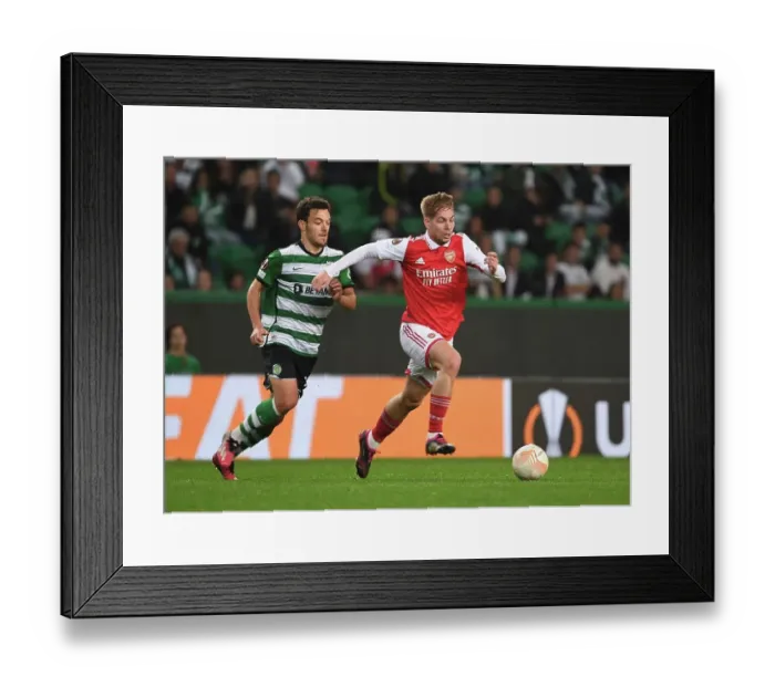 Framed Print : Emile Smith Rowe in Action: Arsenal vs. Sporting CP - UEFA Europa League Round of 16, Lisbon 2023 Framed Print : Emile Smith Rowe in Action: Arsenal vs. Sporting CP - UEFA Europa League Round of 16, Lisbon 2023