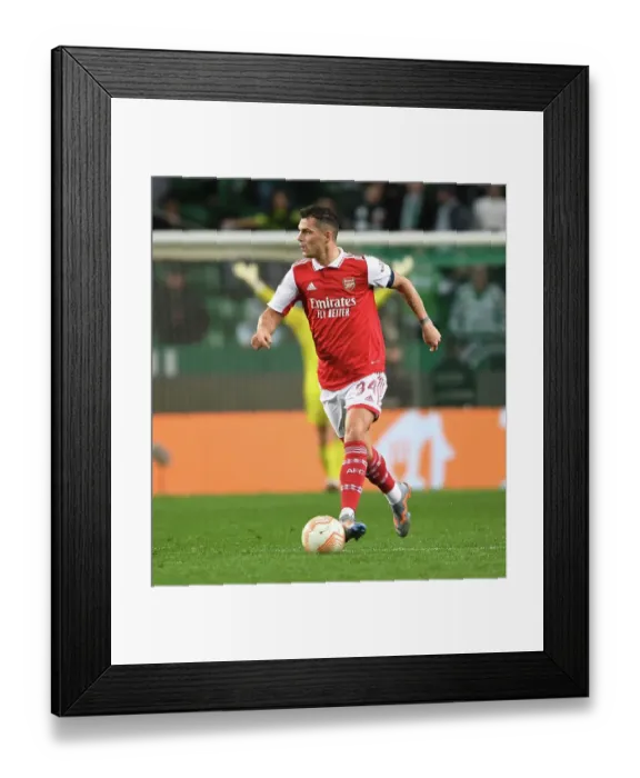 Framed Print : Granit Xhaka in Action: Arsenal vs. Sporting CP - UEFA Europa League 2022-23, Round of 16, Lisbon Framed Print : Granit Xhaka in Action: Arsenal vs. Sporting CP - UEFA Europa League 2022-23, Round of 16, Lisbon