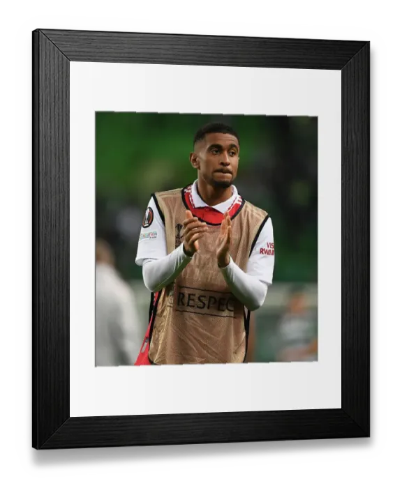 Framed Print : Arsenal's Reiss Nelson Celebrates Europa League Victory with Fans Framed Print : Arsenal's Reiss Nelson Celebrates Europa League Victory with Fans