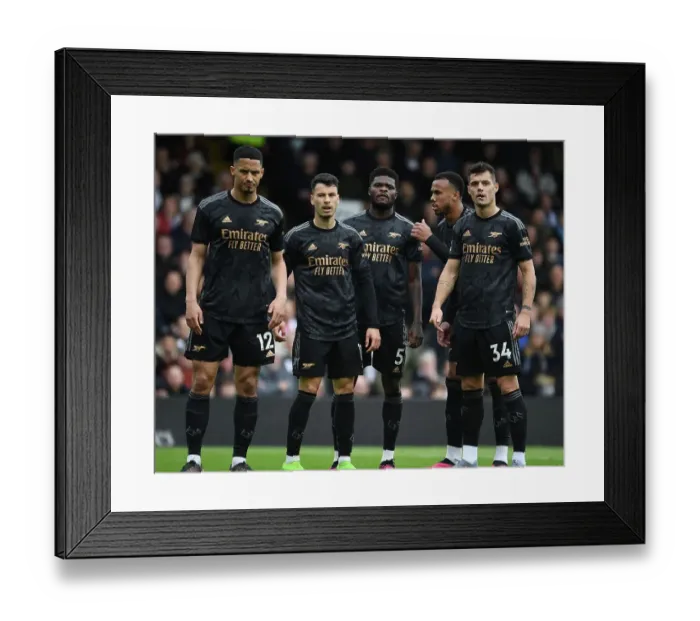 Framed Print : Arsenal's Fortified Defense: Saliba, Gabriel, Partey, Xhaka in Action at Fulham, Premier League 2022-23 Framed Print : Arsenal's Fortified Defense: Saliba, Gabriel, Partey, Xhaka in Action at Fulham, Premier League 2022-23