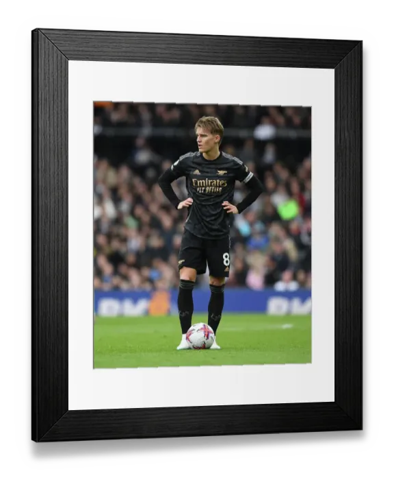 Framed Print : Martin Odegaard: Arsenal's Midfield Maestro Dazzles in Premier League Victory over Fulham (2022-23) Framed Print : Martin Odegaard: Arsenal's Midfield Maestro Dazzles in Premier League Victory over Fulham (2022-23)