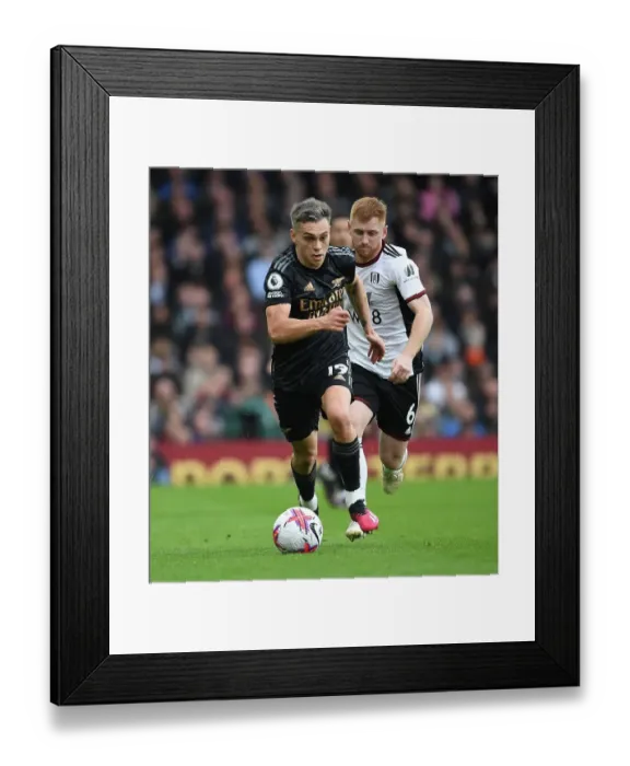 Framed Print : Arsenal's Leandro Trossard in Action: Fulham vs Arsenal (2022-23)