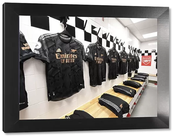 Arsenal Changing Room Before Fulham Match, Premier League 2022-23
