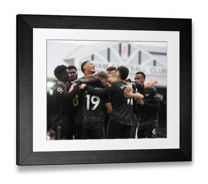 Framed Print : Martin Odegaard's Hat-Trick: Arsenal's Thrilling 3-1 Victory Over Fulham in the Premier League