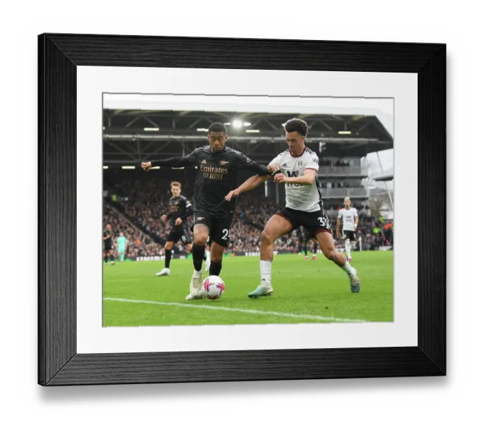 Framed Print : Reiss Nelson in Action: Fulham vs. Arsenal, Premier League 2022-23 Framed Print : Reiss Nelson in Action: Fulham vs. Arsenal, Premier League 2022-23