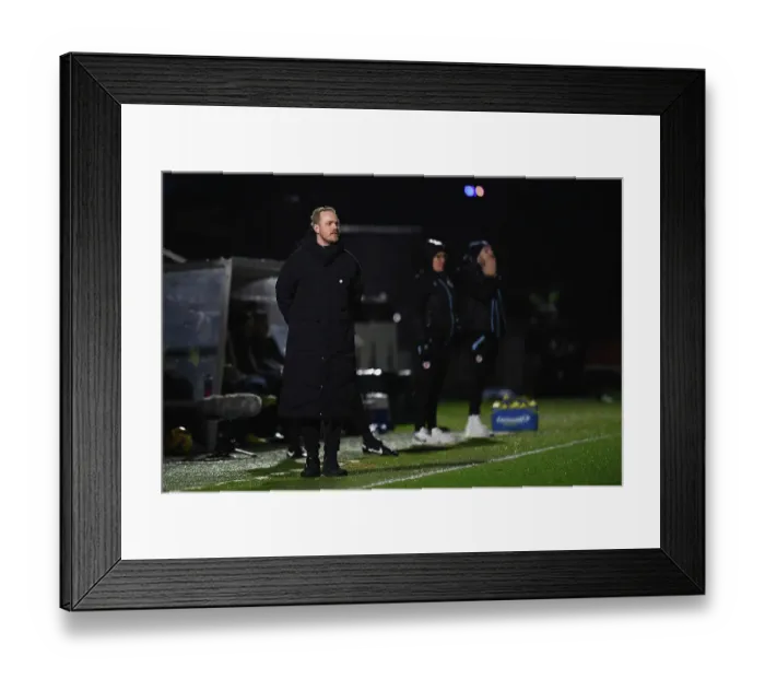 Framed Print : Jonas Eidevall Guides Arsenal Women in FA Super League Showdown Against Reading (2022-23)