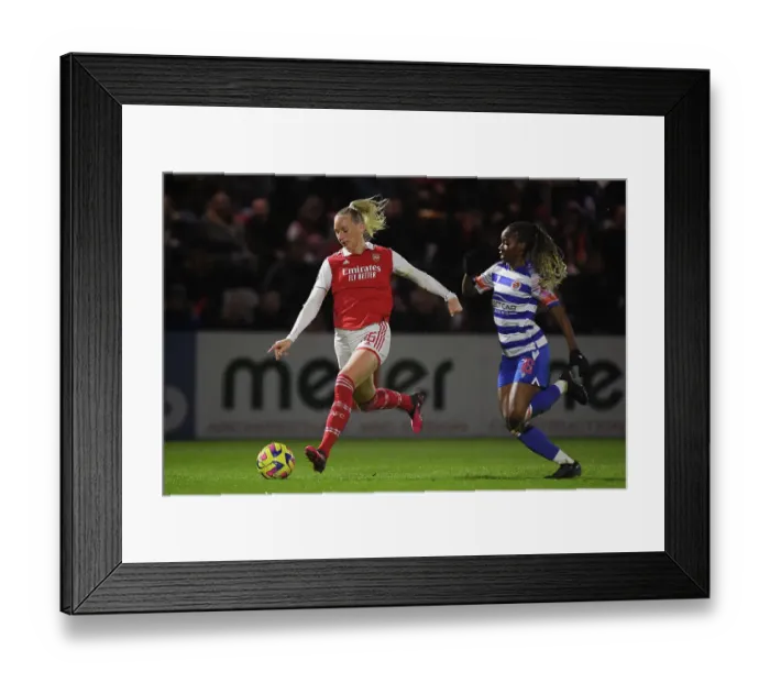Framed Print : Arsenal's Stina Blackstenius Shines in FA Women's Super League: Arsenal Women vs Reading Framed Print : Arsenal's Stina Blackstenius Shines in FA Women's Super League: Arsenal Women vs Reading