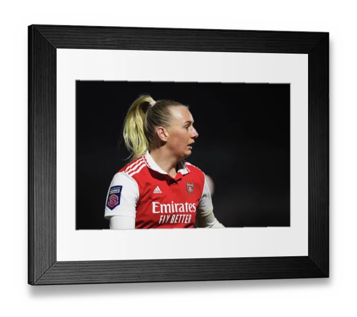Framed Print : Arsenal's Stina Blackstenius Scores Brilliantly in FA Women's Super League: Arsenal Women vs Reading