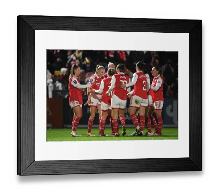 Framed Print : Arsenal Women's Super League: Leah Williamson Scores Fourth Goal Against Reading Framed Print : Arsenal Women's Super League: Leah Williamson Scores Fourth Goal Against Reading
