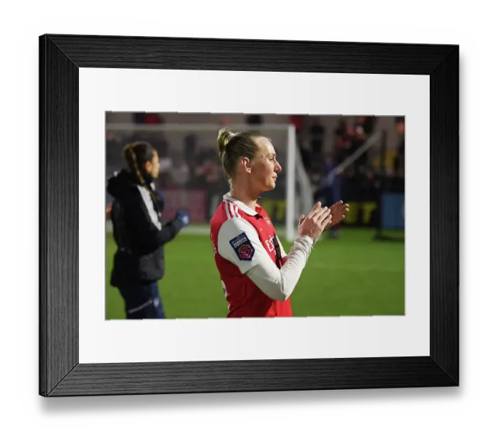 Framed Print : Arsenal's Stina Blackstenius Celebrates after Arsenal Women's Super League Victory over Reading Framed Print : Arsenal's Stina Blackstenius Celebrates after Arsenal Women's Super League Victory over Reading