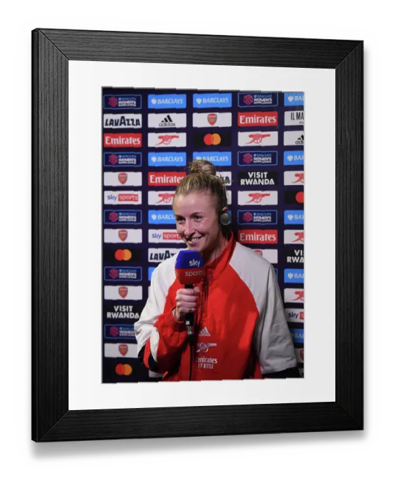 Framed Print : Arsenal Women's Star Leah Williamson Post-Match at Meadow Park Against Reading
