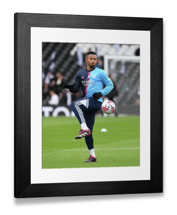 Framed Print : Gabriel Jesus: Arsenal's Readiness for Fulham Showdown, Premier League 2022-23 Framed Print : Gabriel Jesus: Arsenal's Readiness for Fulham Showdown, Premier League 2022-23