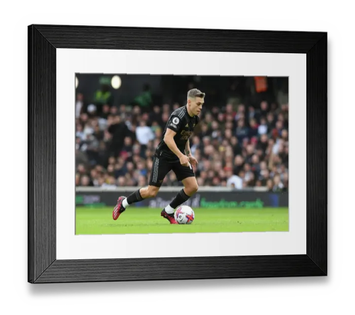 Framed Print : Arsenal's Trossard Steals the Show: Fulham vs Arsenal (2022-23)
