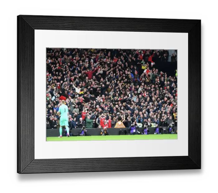 Framed Print : Arsenal Fans in Full Force: Fulham vs Arsenal, Premier League 2022-23 Framed Print : Arsenal Fans in Full Force: Fulham vs Arsenal, Premier League 2022-23