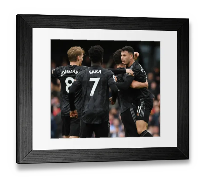 Framed Print : Martinelli Scores Arsenal's Second: Fulham vs Arsenal, Premier League 2022-23 Framed Print : Martinelli Scores Arsenal's Second: Fulham vs Arsenal, Premier League 2022-23