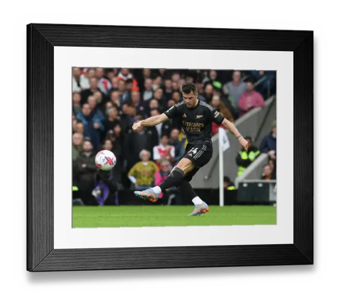 Framed Print : Granit Xhaka: Arsenal's Midfield Maestro in Action against Fulham, Premier League 2022-23 Framed Print : Granit Xhaka: Arsenal's Midfield Maestro in Action against Fulham, Premier League 2022-23