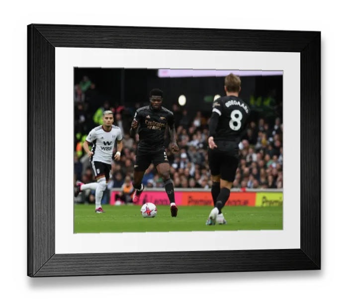 Framed Print : Thomas Partey in Action: Fulham vs. Arsenal, Premier League 2022-23 Framed Print : Thomas Partey in Action: Fulham vs. Arsenal, Premier League 2022-23