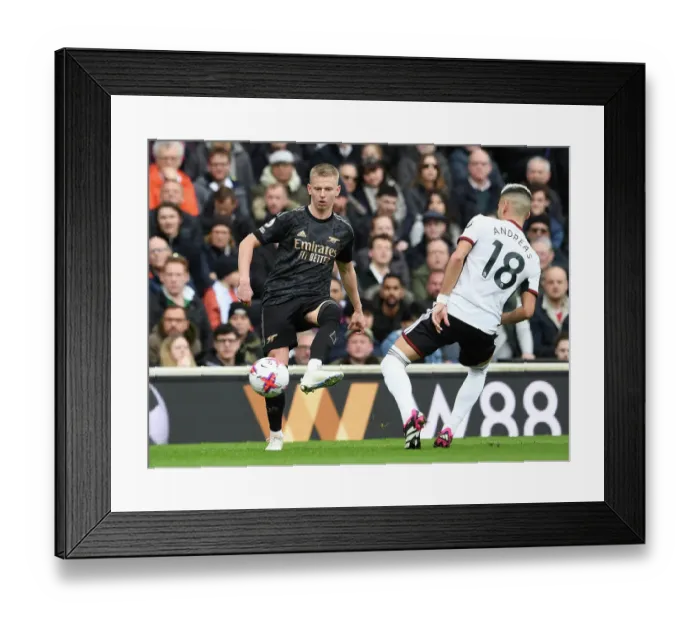 Framed Print : Zinchenko in Action: Arsenal's Star Performance at Fulham, Premier League 2023 Framed Print : Zinchenko in Action: Arsenal's Star Performance at Fulham, Premier League 2023