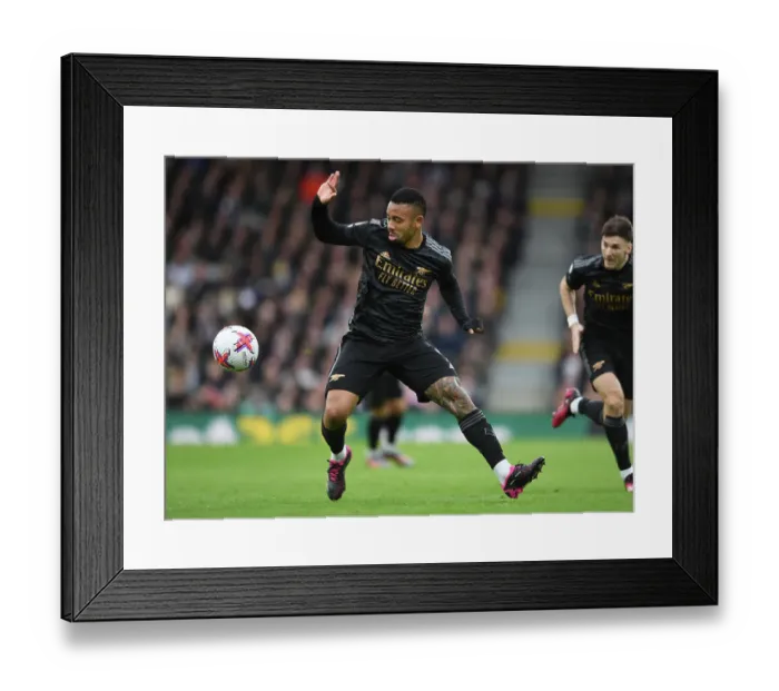 Framed Print : Gabriel Jesus in Action: Fulham vs. Arsenal, Premier League 2022-23 Framed Print : Gabriel Jesus in Action: Fulham vs. Arsenal, Premier League 2022-23