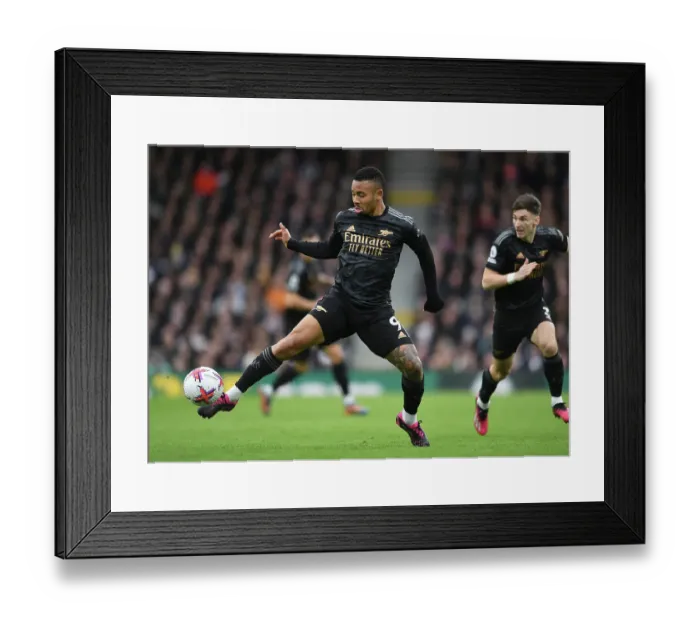 Framed Print : Gabriel Jesus in Action: Fulham vs Arsenal, Premier League 2022-23 Framed Print : Gabriel Jesus in Action: Fulham vs Arsenal, Premier League 2022-23