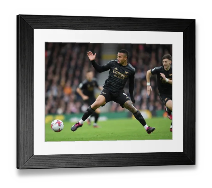 Framed Print : Gabriel Jesus in Action: Fulham vs. Arsenal, Premier League 2022-23 Framed Print : Gabriel Jesus in Action: Fulham vs. Arsenal, Premier League 2022-23