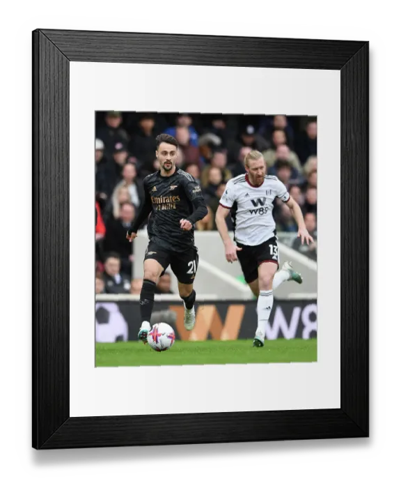 Framed Print : Arsenal's Fabio Vieira: Midfield Brilliance Shines in Victory over Fulham (2022-23 Premier League) Framed Print : Arsenal's Fabio Vieira: Midfield Brilliance Shines in Victory over Fulham (2022-23 Premier League)