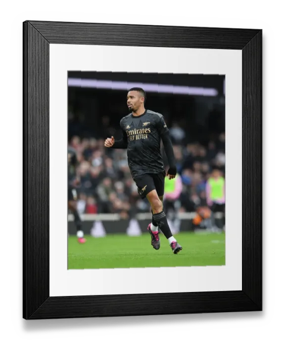 Framed Print : Gabriel Jesus in Action: Fulham vs. Arsenal, Premier League 2022-23 Framed Print : Gabriel Jesus in Action: Fulham vs. Arsenal, Premier League 2022-23