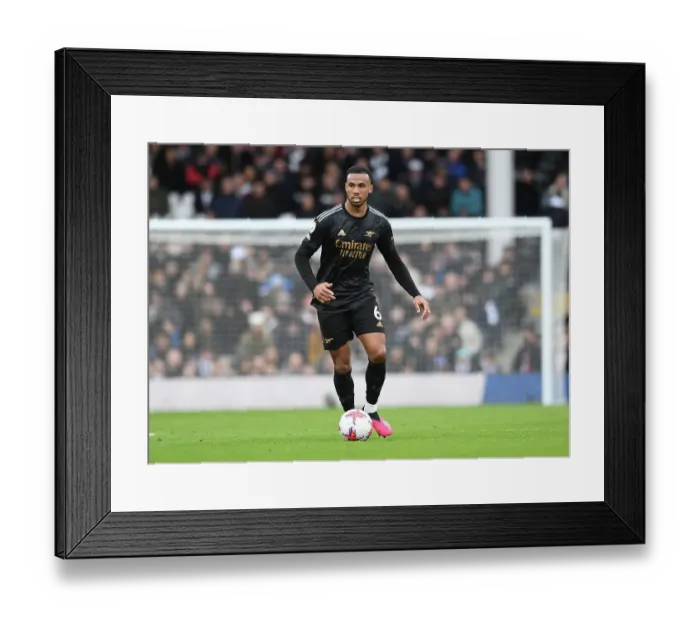 Framed Print : Gabriel Magalhaes in Action: Arsenal's Defensive Masterclass vs. Fulham, Premier League 2022-23 Framed Print : Gabriel Magalhaes in Action: Arsenal's Defensive Masterclass vs. Fulham, Premier League 2022-23