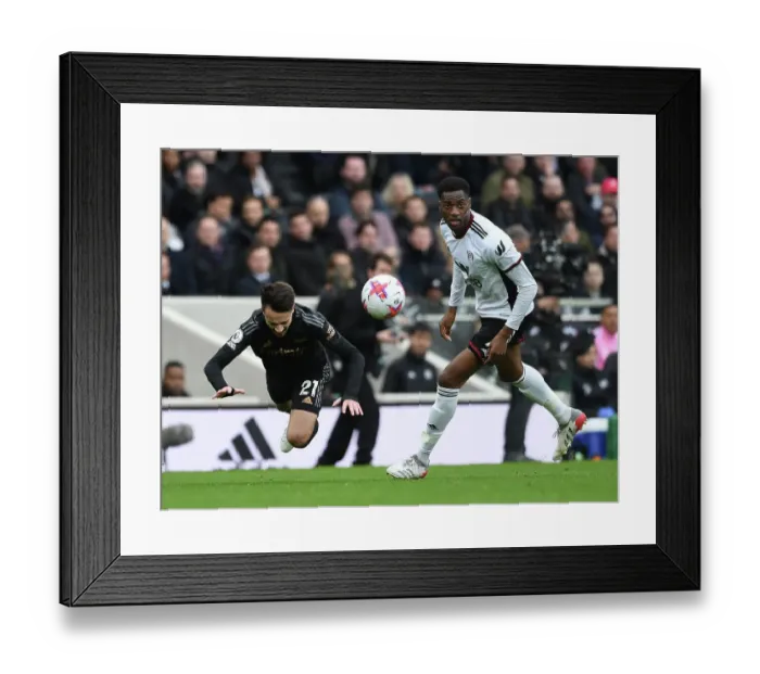 Framed Print : Fabio Vieira vs. Tosin Adarabioyo: Intense Battle at Craven Cottage - Fulham vs. Arsenal, Premier League 2022-23 Framed Print : Fabio Vieira vs. Tosin Adarabioyo: Intense Battle at Craven Cottage - Fulham vs. Arsenal, Premier League 2022-23