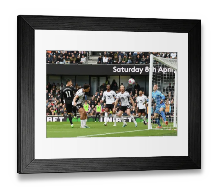 Framed Print : Gabriel Martinelli Scores Arsenal's Second Goal: Fulham vs Arsenal, Premier League 2022-23 Framed Print : Gabriel Martinelli Scores Arsenal's Second Goal: Fulham vs Arsenal, Premier League 2022-23