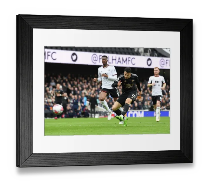 Framed Print : Gabriel Martinelli in Action: Fulham vs. Arsenal, Premier League 2022-23 Framed Print : Gabriel Martinelli in Action: Fulham vs. Arsenal, Premier League 2022-23
