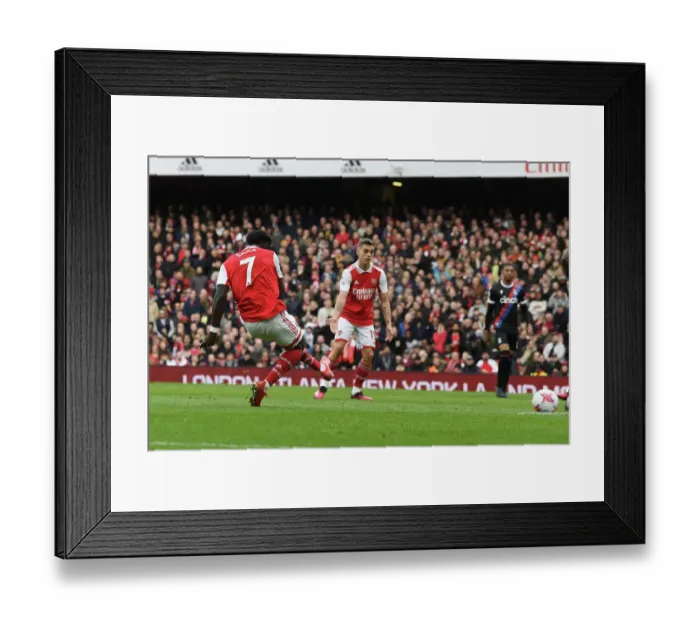 Framed Print : Bukayo Saka Scores His Second: Arsenal's Victory Over Crystal Palace in the 2022-23 Premier League Framed Print : Bukayo Saka Scores His Second: Arsenal's Victory Over Crystal Palace in the 2022-23 Premier League