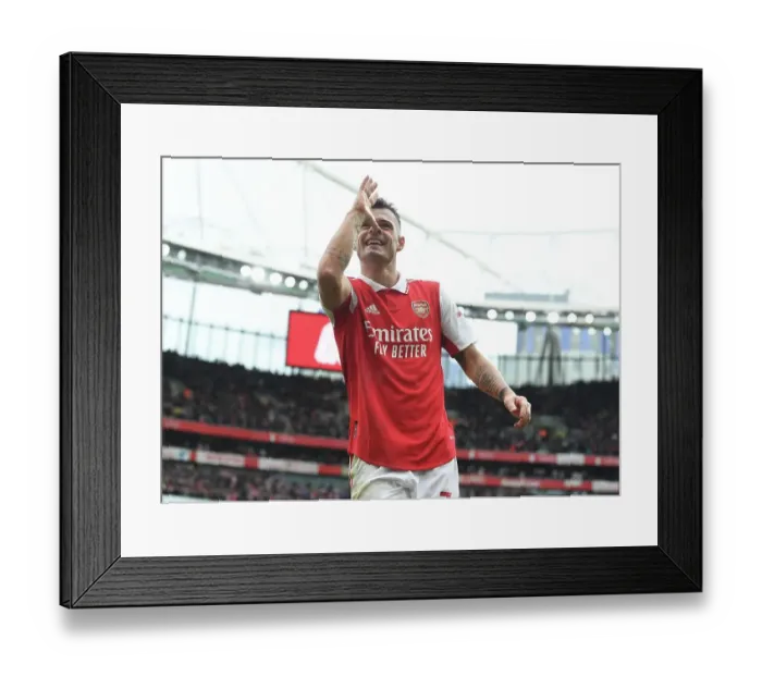Framed Print : Granit Xhaka's Hat-Trick: Arsenal's Triumph Over Crystal Palace in the Premier League (2022-23) Framed Print : Granit Xhaka's Hat-Trick: Arsenal's Triumph Over Crystal Palace in the Premier League (2022-23)