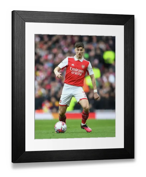 Framed Print : Arsenal's Kieran Tierney in Action Against Crystal Palace in the Premier League