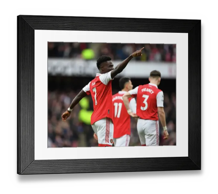 Framed Print : Bukayo Saka's Brace: Arsenal's Thrilling 4-3 Comeback Victory Against Crystal Palace Framed Print : Bukayo Saka's Brace: Arsenal's Thrilling 4-3 Comeback Victory Against Crystal Palace