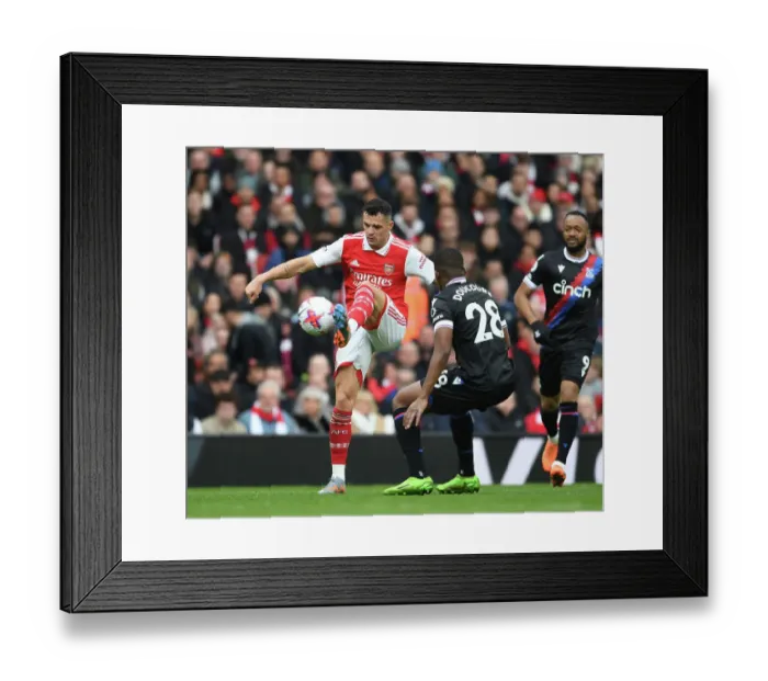 Framed Print : Granit Xhaka in Action: Arsenal vs Crystal Palace, Premier League 2022-23 Framed Print : Granit Xhaka in Action: Arsenal vs Crystal Palace, Premier League 2022-23